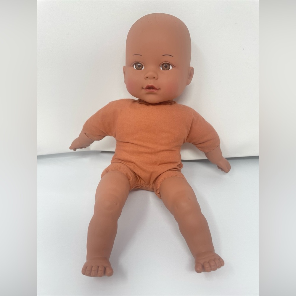 2008 Cititoy African American Doll 12” TC9 Bald Makes Baby Sounds